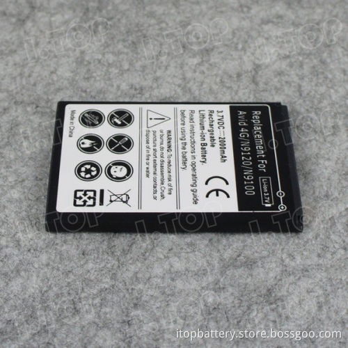 for ZTE Avid 4G N9100 rechargeable battery with best quality